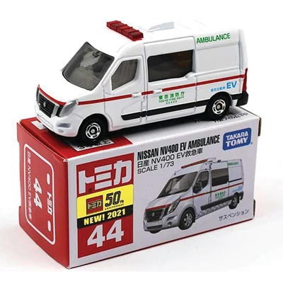 Gambar Takara Tomy Diecast Regular 044 Nissan Nv400 Ev Ambulan