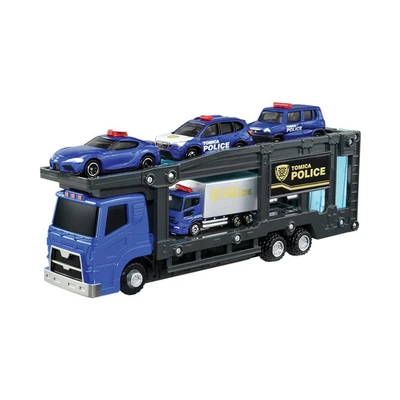 Gambar Takara Tomy Set Diecast World Police Station Carrier