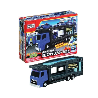 Gambar Takara Tomy Set Diecast World Police Station Carrier