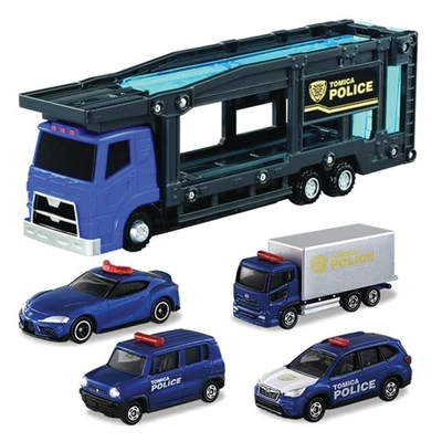 Gambar Takara Tomy Set Diecast World Police Station Carrier