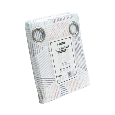 Gambar Informa Gorden Microfiber Geo 140x250 cm Set 2 pcs