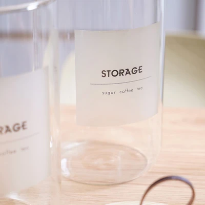 Gambar Informa Wanda Stoples Kaca 1 Liter Set 3 pcs Transparan - Cokelat