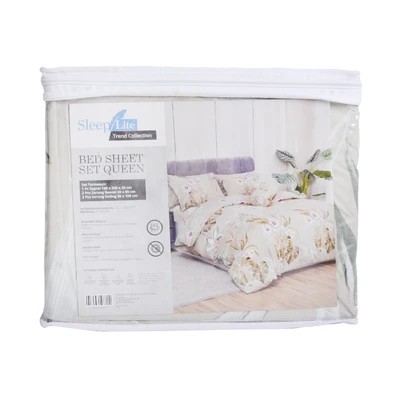 Gambar Sleeplite 160x200 cm Set 5 Pcs Seprai Queen Polyester Poppy - Hijau