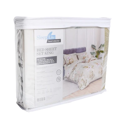 Gambar Sleeplite 180x200 cm Set 5 Pcs Seprai King Polyester Poppy - Hijau