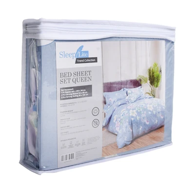 Gambar Sleeplite 160x200 cm Set 5 Pcs Seprai Queen Polyester Buttercup - Biru