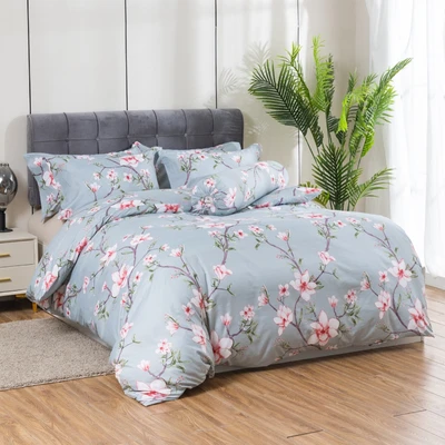 Gambar Sleeplite 180x200 cm Set 5 Pcs Seprai King Polyester Malva - Biru