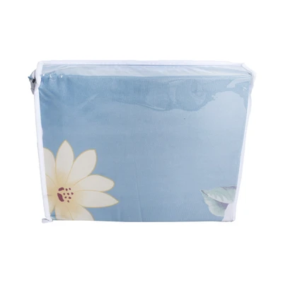 Gambar Sleeplite 160x200 cm Set 5 Pcs Seprai Queen Polyester Kirei - Biru