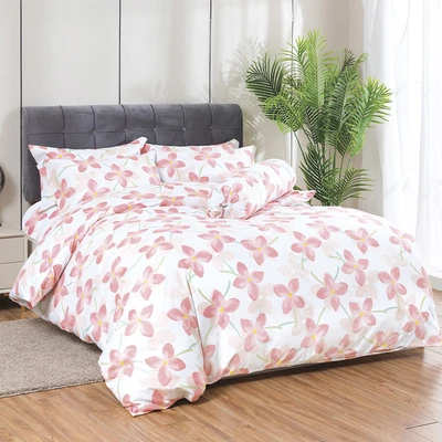 Gambar Sleeplite 160x200 cm Set 5 Pcs Seprai Queen Polyester Violet - Pink