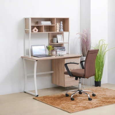 Gambar Informa Hyoga Meja Kantor - Cokelat Oak/Putih