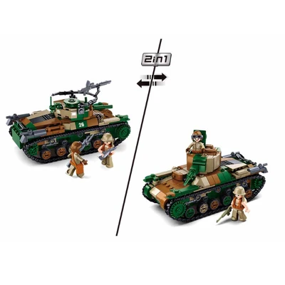 Gambar Sluban Set Wwii Type 97 Medium Tank