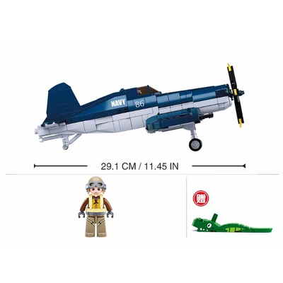 Gambar Sluban Set Wwii F4u Fighter Tank 550