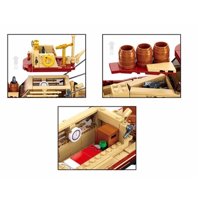 Gambar Sluban Model Bricks The Great Shark (592)