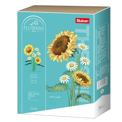Gambar Sluban Block Flowers Sunflower
