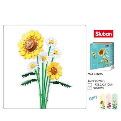 Gambar Sluban Block Flowers Sunflower