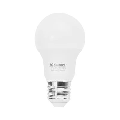 Gambar Krisbow Lumi Bohlam LED 5 Watt 500 Lumen Cool Daylight E27 Set 5 pcs - Putih