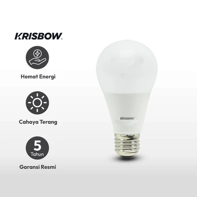 Gambar Krisbow Premieri Bohlam Led 12 Watt - Cool Daylight