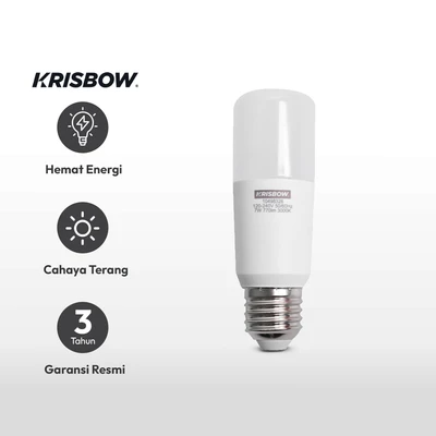 Gambar Krisbow Radiant Bohlam LED Tubular 7 Watt 770 Lumen Warm White E27 - Kuning