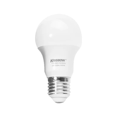 Gambar Krisbow Lumi Bohlam LED 5 Watt 500 Lumen Warm White E27 - Kuning