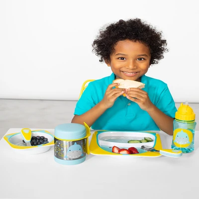 Gambar Skip Hop Set Alat Makan Anak Zootensils Shark Sh013