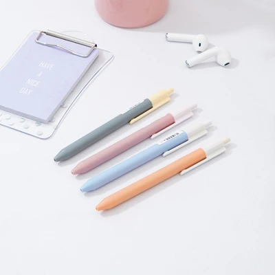 Gambar Ataru Set 4 Pcs Pulpen Biru Retractable - Pastel