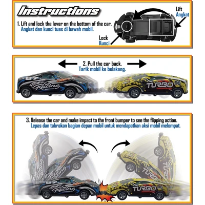 Gambar Emco Flipems Car Pull Back Flipping 1311 Random