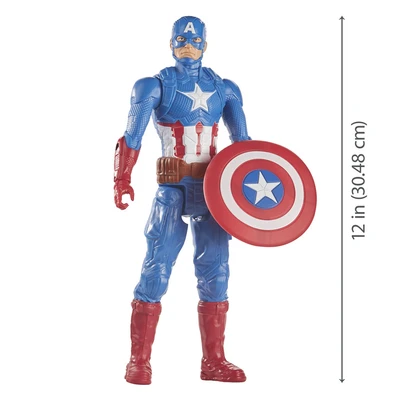 Gambar Marvel Action Figure Titan Hero Series Captain America E7877