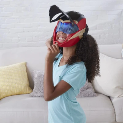 Gambar Marvel Roleplay Mask Black Panther Wakanda Forever Ironheart - Merah