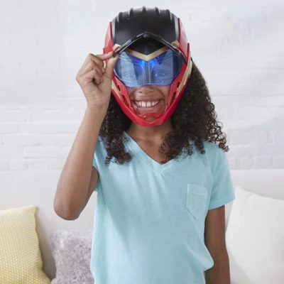 Gambar Marvel Roleplay Mask Black Panther Wakanda Forever Ironheart - Merah