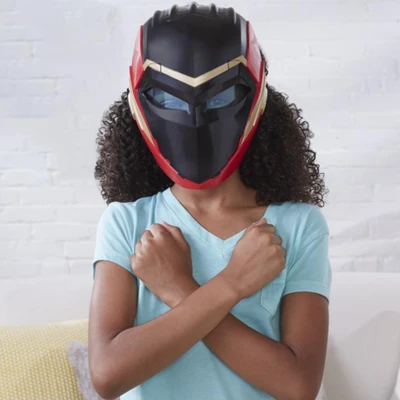 Gambar Marvel Roleplay Mask Black Panther Wakanda Forever Ironheart - Merah
