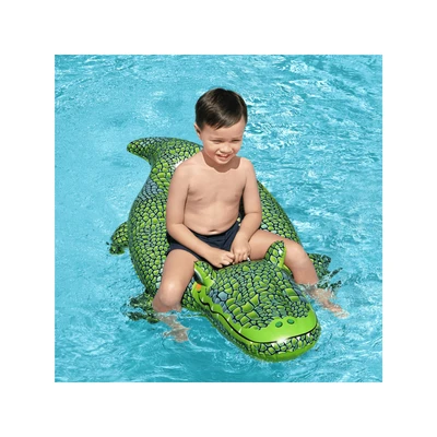 Gambar Bestway Ban Renang 60x28 Buddy Croc Ride-on 41477