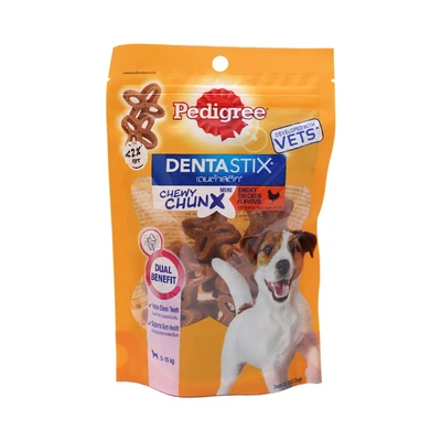 Gambar Pedigree Denta Stix Camilan Anjing Chewy Smoky Chicken Mini 68 gr