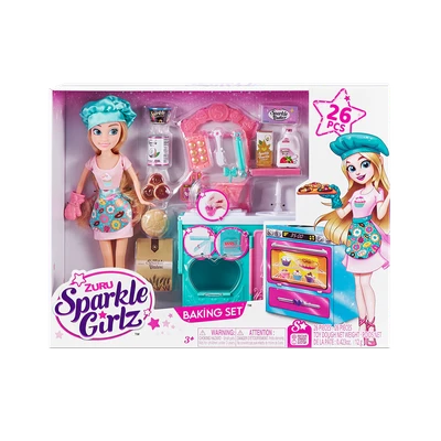 Gambar Sparkle Girlz  Set Boneka Bake Off Window 100183
