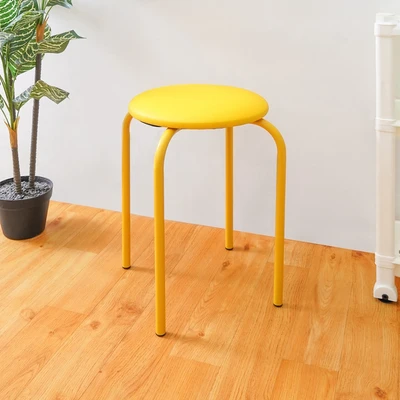 Gambar Soleil Bangku Kulit - Kuning