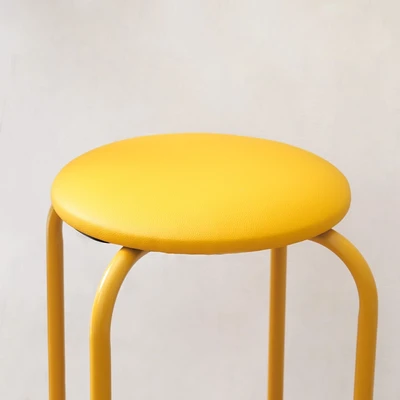Gambar Soleil Bangku Kulit - Kuning