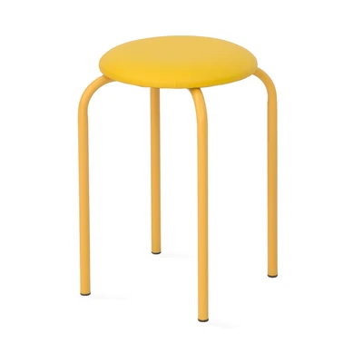 Gambar Soleil Bangku Kulit - Kuning
