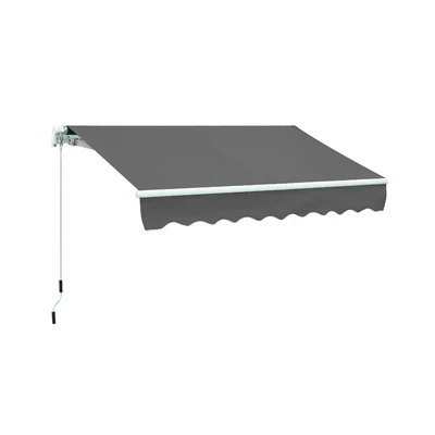 Gambar Soleil Atap Kanopi Tarik 395x250 cm - Abu-Abu