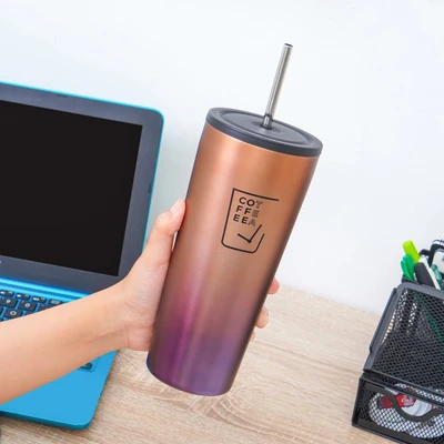 Gambar Appetite 710 Ml Lea Mug Vacuum Flask - Cokelat