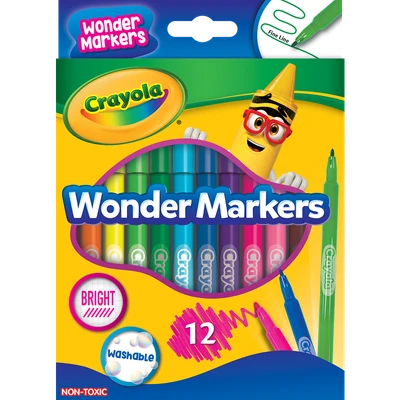 Gambar Crayola Set 12 Pcs Colors Wonder Markers 580084