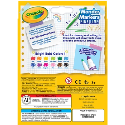 Gambar Crayola Set 12 Pcs Colors Wonder Markers 580084