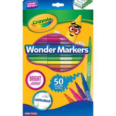 Gambar Crayola Set 50 Pcs Colors Wonder Markers - Mix