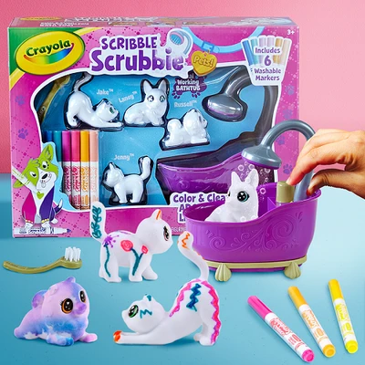 Gambar Crayola Playset Scribble Scrubbie Pet Bathtub 747442