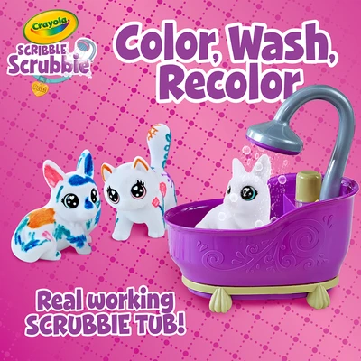 Gambar Crayola Playset Scribble Scrubbie Pet Bathtub 747442