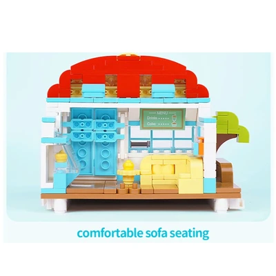 Gambar Keeppley Sanrio Cinnamoroll Summer Coconut Ice Dessert Shop