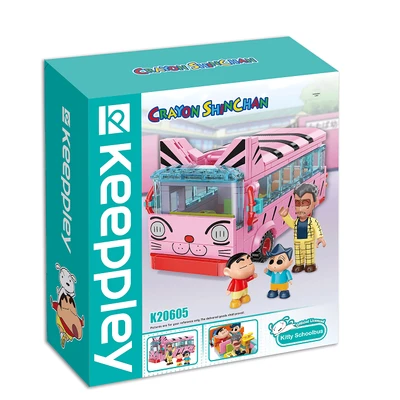 Gambar Keeppley Figure Crayon Shinchan Kitty School Bus