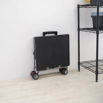 Gambar Maxbuilt Troli Lipat Portabel 4 Roda 30 Kg - Abu-Abu