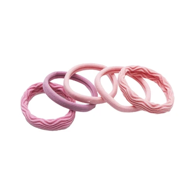 Gambar Ataru Ikat Rambut Elastis Set 5 pcs - Pink