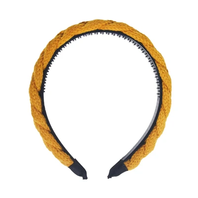 Gambar Ataru Bando Knit Braid - Kuning Mustard