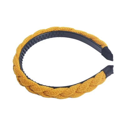 Gambar Ataru Bando Knit Braid - Kuning Mustard