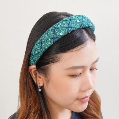 Gambar Ataru Bando Thick Tweed - Hijau
