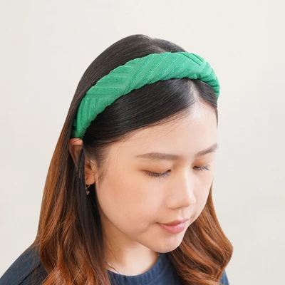Gambar Ataru Bando Thick Stripe Suede - Hijau